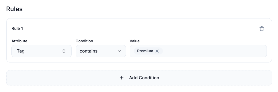 Smart Collections Builder-Filter Value Screenshot of Smart Collections Builder-Filter Value