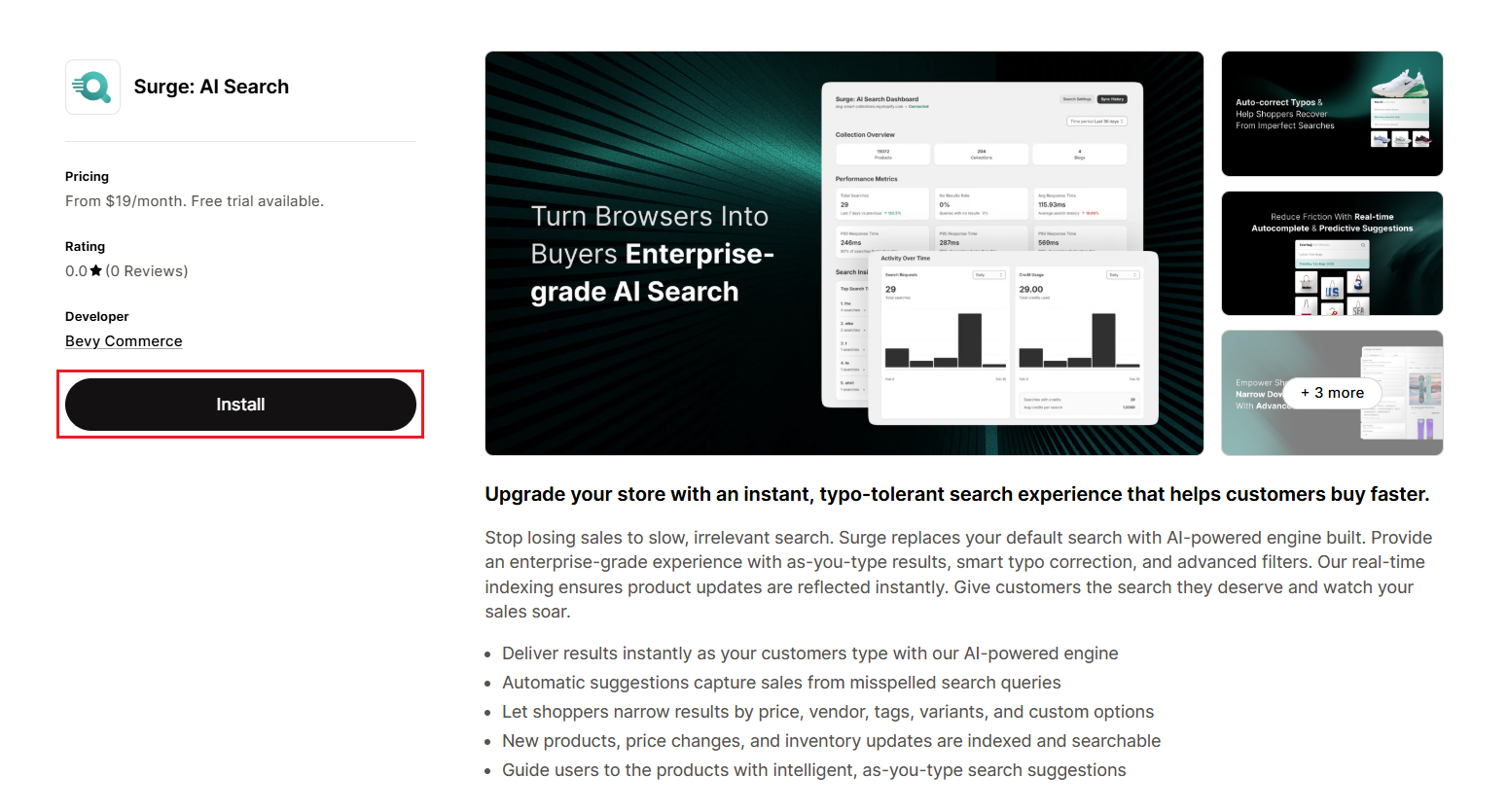 Surge on Shopify App Store Screenshot of Surge on Shopify App Store