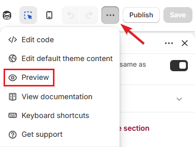 Shopify Theme Editor-Preview Duplicate Theme Screenshot of Shopify Theme Editor-Preview Duplicate Theme