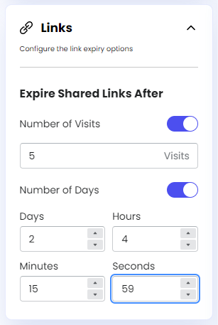 Configuring Number of Days