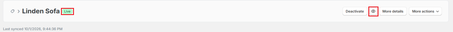 OrderPilot template editor header with the Live badge and View on Shopify button Screenshot of OrderPilot template editor header with the Live badge and View on Shopify button