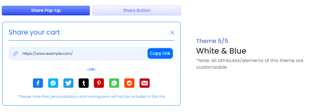 White &amp; Blue Theme